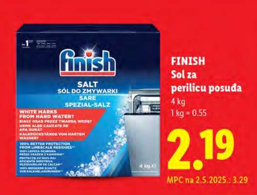 FINISH Sol za perilicu posuđa