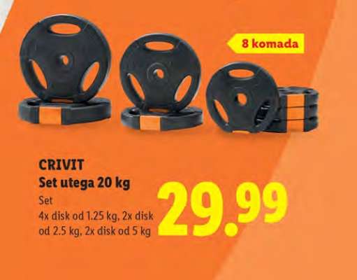 CRIVIT Set utega 20 kg
