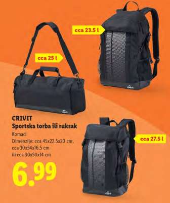 CRIVIT Sportska torba ili ruksak
