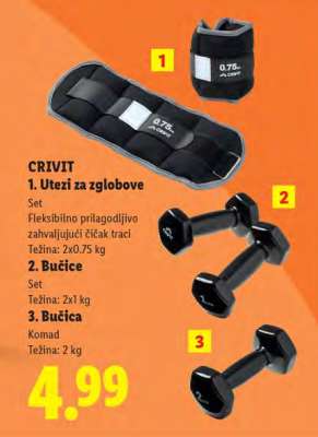 CRIVIT Utezi za zglobove
