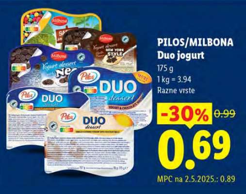 PILOS/MILBONA Duo jogurt
