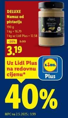 DELUXE Namaz od pistacija