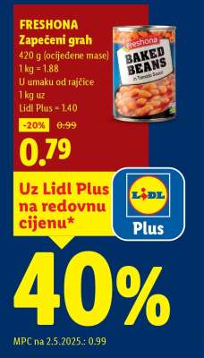 Freshona Zapečeni grah