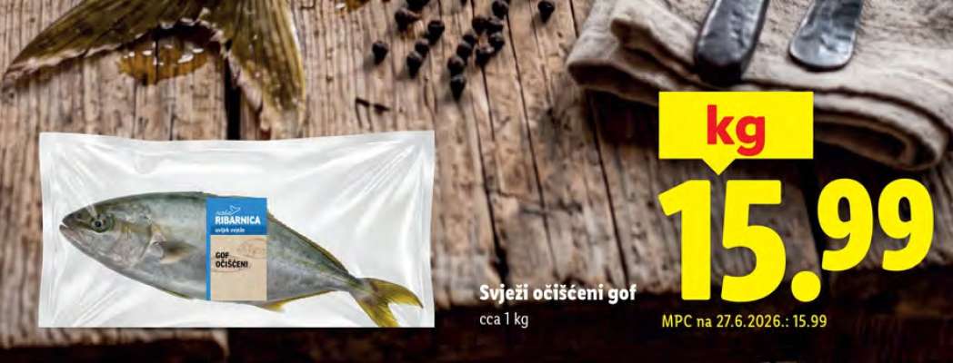 Svježi očišćeni gof