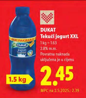 Dukat Tekući jogurt XXL