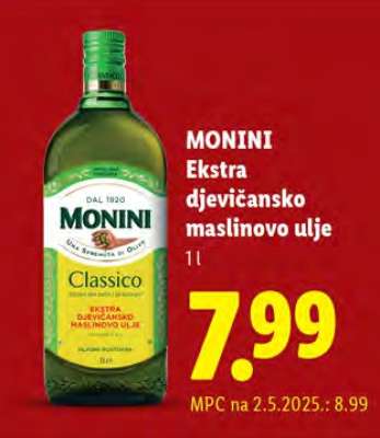 MONINI Ekstra djevičansko maslinovo ulje