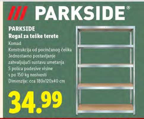 PARKSIDE Regal za teške terete