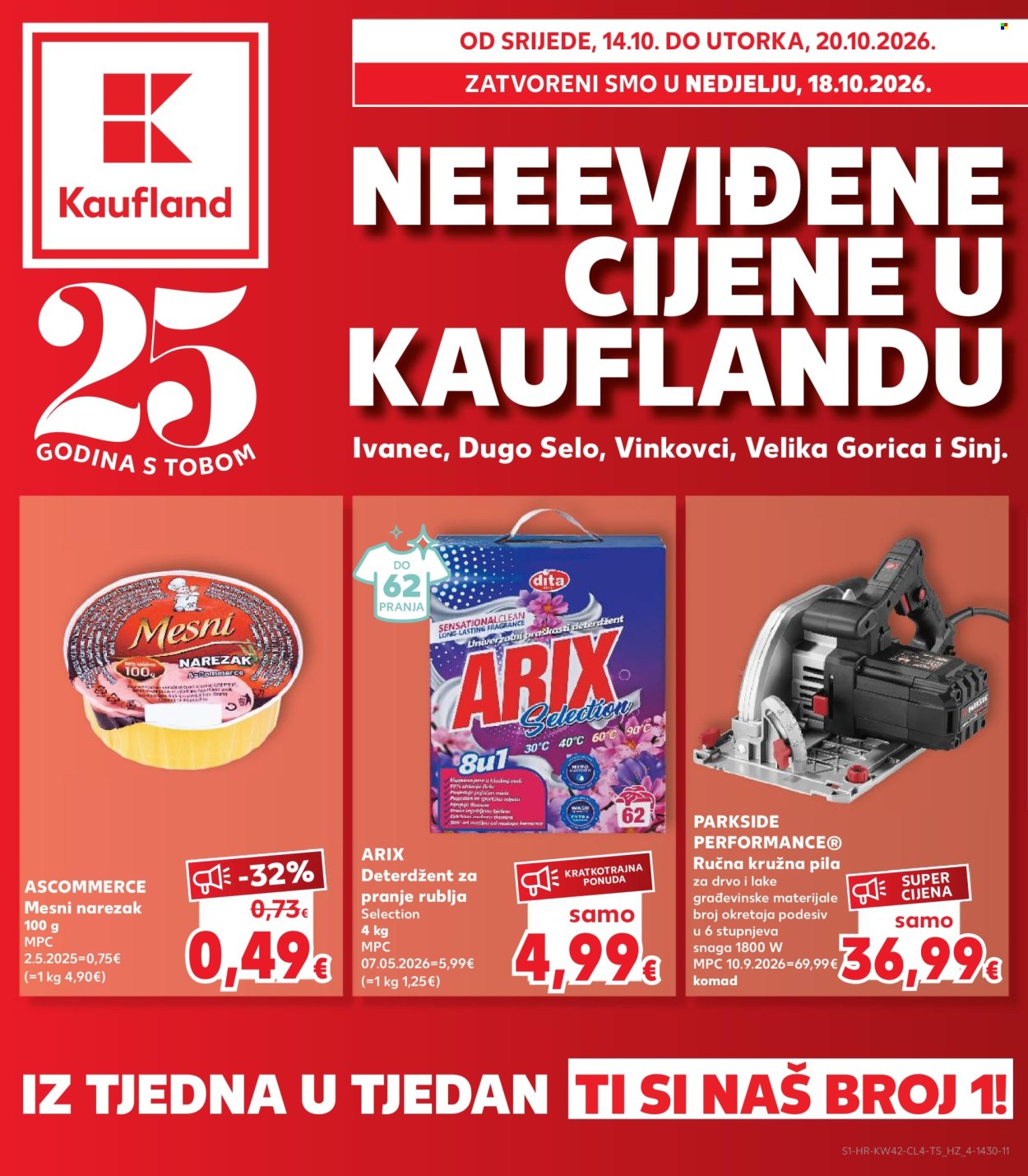 Leták Kaufland - 14.10.2026 - 20.10.2026. Strana 1