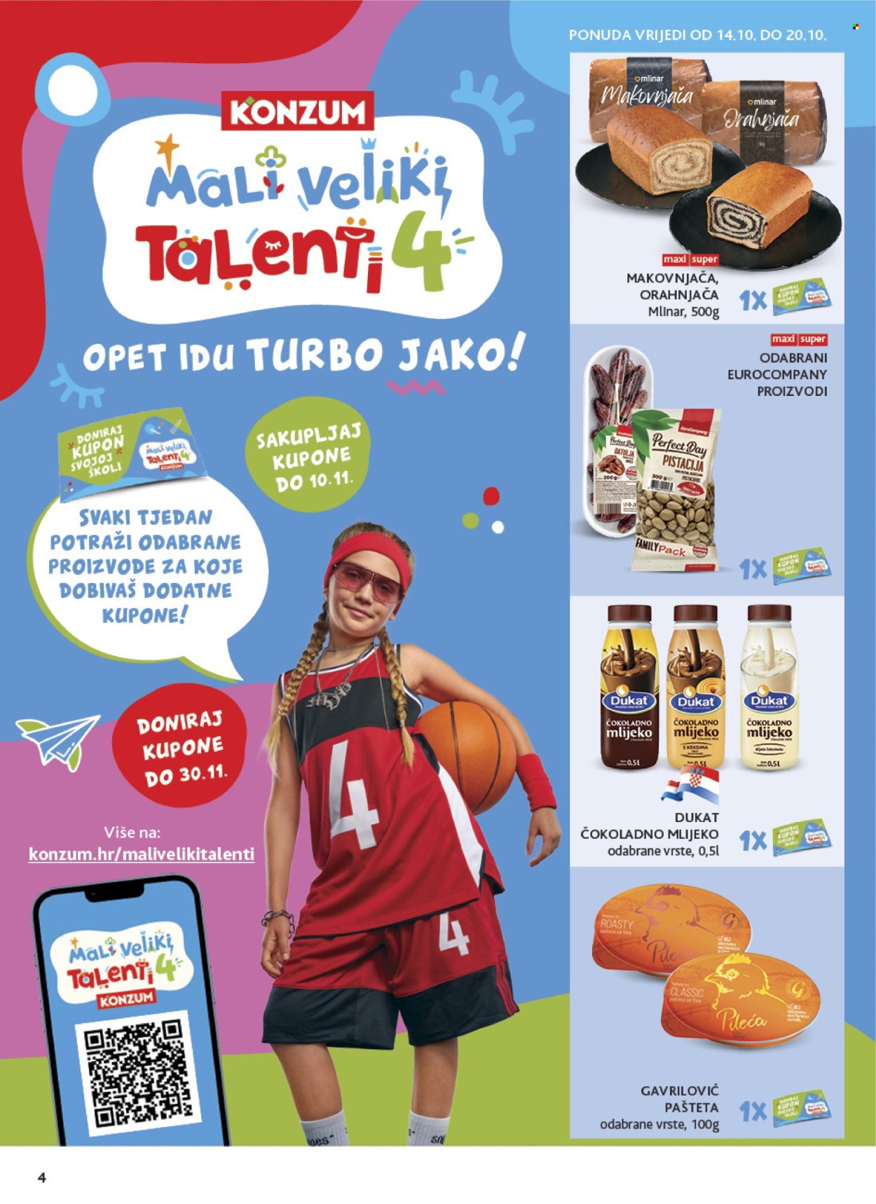 Leták Konzum - 14.10.2026 - 20.10.2026. Strana 4