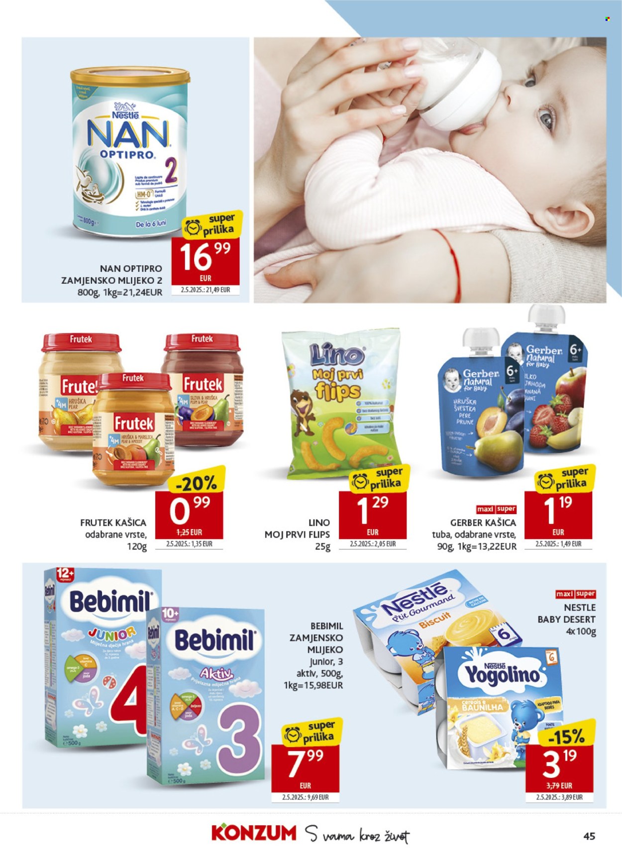 Leták Konzum - 14.10.2026 - 20.10.2026. Strana 45