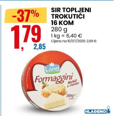 SIR TOPLJENI TROKUTIĆI 16 KOM
