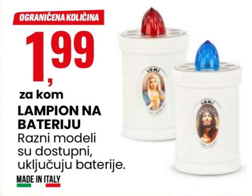LAMPION NA BATERIJU
