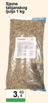 Sjeme talijanskog ljulja 1 kg