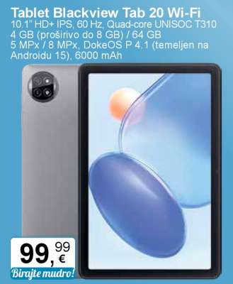 Tablet Blackview Tab 20 Wi-Fi