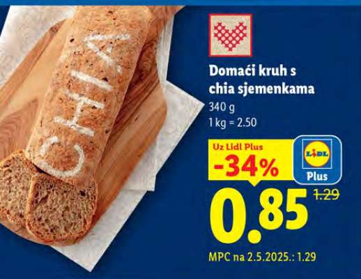 Domaći kruh s chia sjemenkama