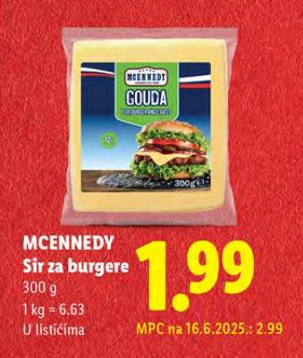 MCENNEDY Sir za burgere