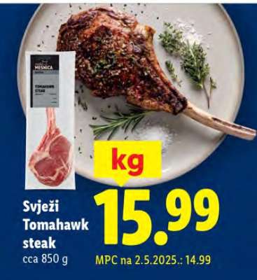 Svježi Tomahawk steak