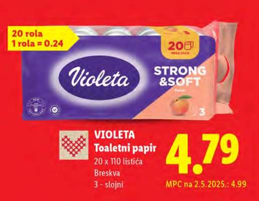 VIOLETA TOALETNI PAPIR