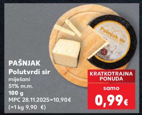 PAŠNJAK Polutvrdi sir