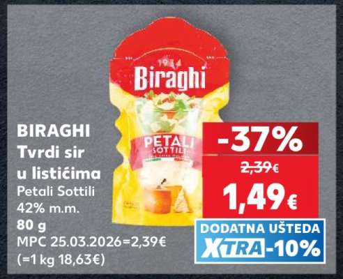 BIRAGHI Tvrdi sir u listićima