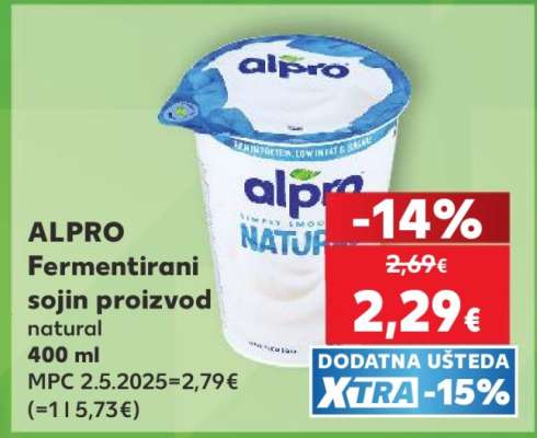 ALPRO Fermentirani sojin proizvod natural 400 ml