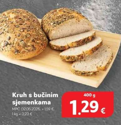 Kruh s bučinim sjemenkama