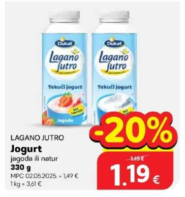 LAGANO JUTRO Jogurt