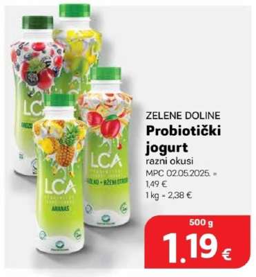 ZELENE DOLINE Probiotički jogurt razni okusi