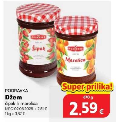 Džem šipak ili marelica