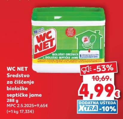 WC NET Sredstvo za čišćenje biološke septičke jame 288 g