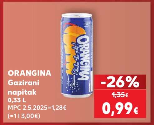 ORANGINA Gazirani napitak 0,33 L