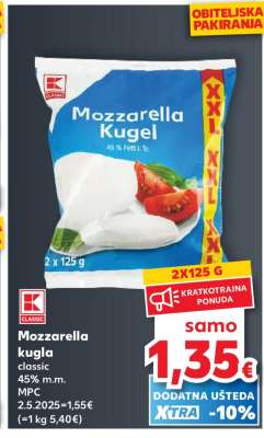 Mozzarella kugla