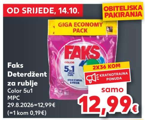 Faks Deterdžent za rublje Color 5u1