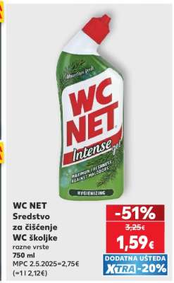 WC NET Sredstvo za čišćenje WC školjke