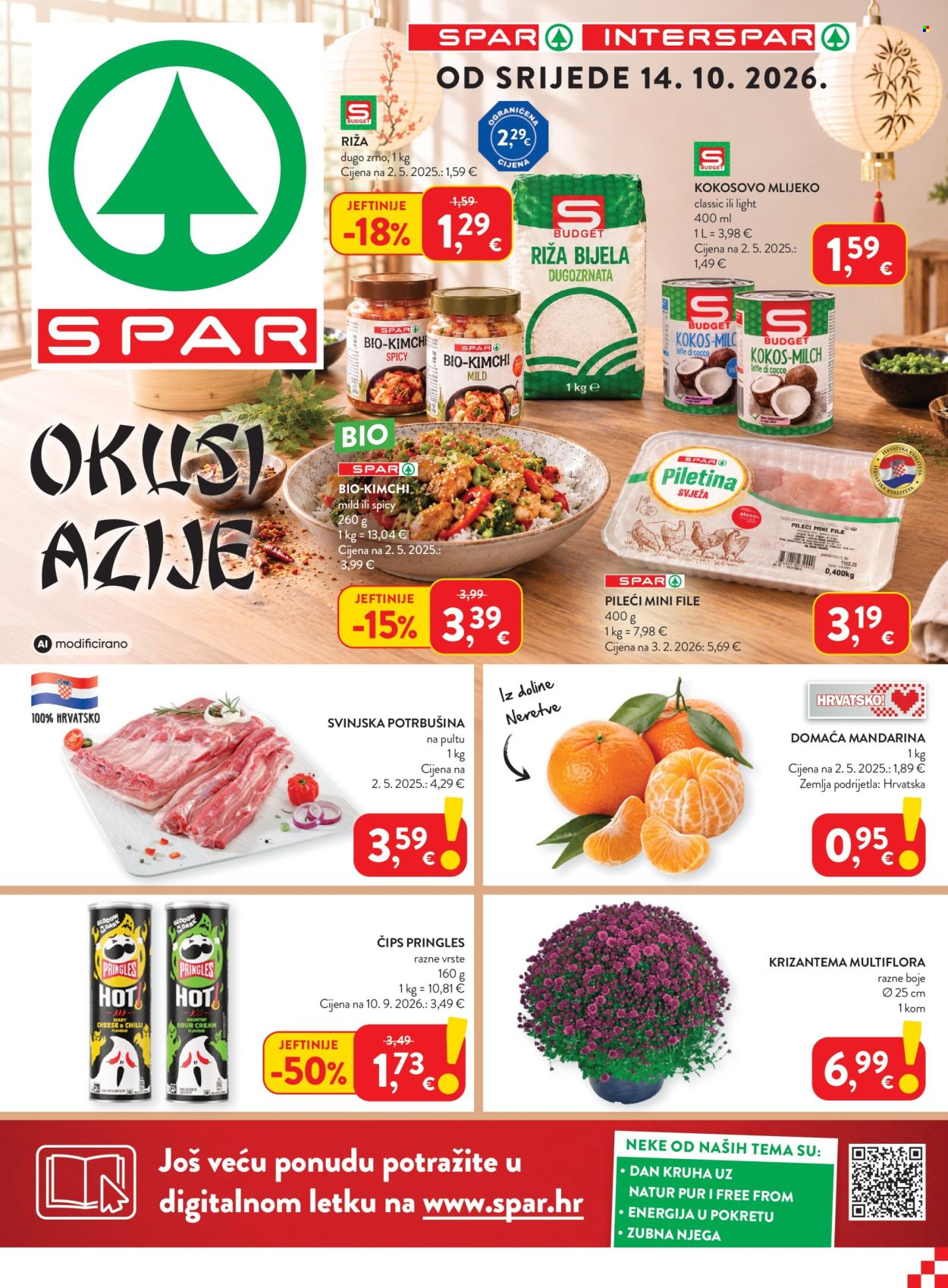 Leták SPAR - 14.10.2026 - 20.10.2026. Strana 1