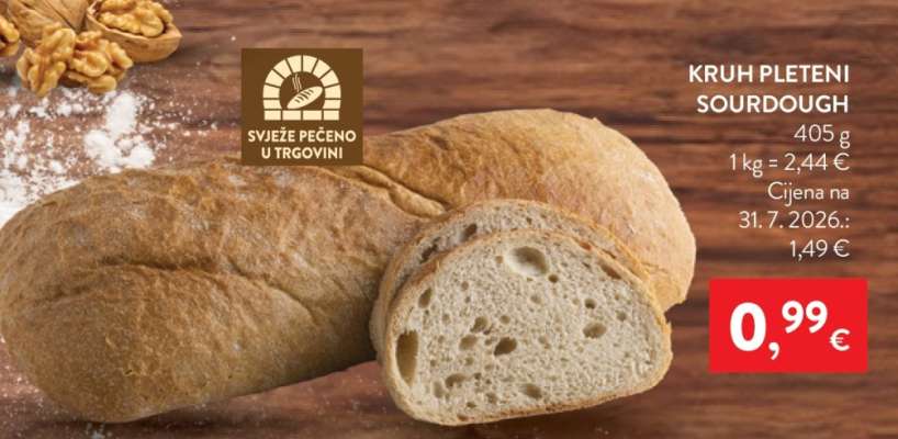 Kruh Pleteni Sourdough