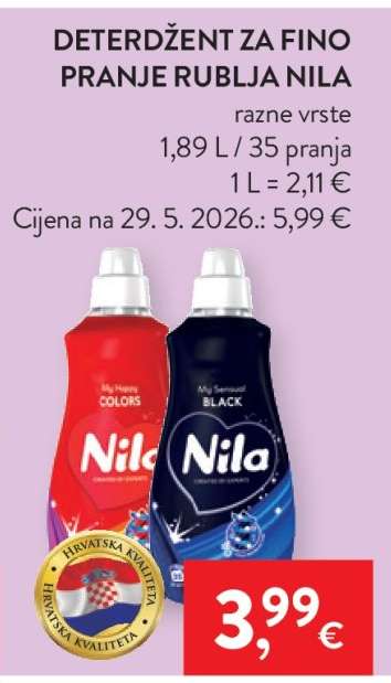 Deterdžent za fino pranje rublja Nila