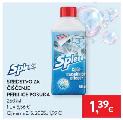 Splendid SREDSTVO ZA ČIŠĆENJE PERILICE POSUĐA