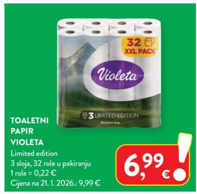 Toaletni papir Violeta
