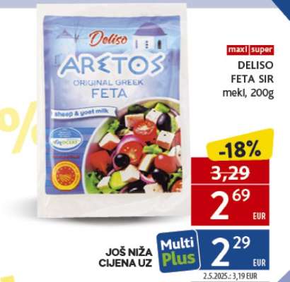 DELISO FETA SIR meki, 200g