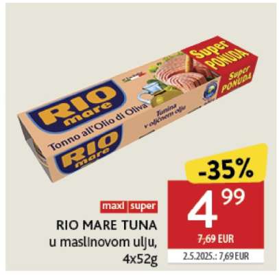 RIO MARE TUNA u maslinovom ulju, 4x52g