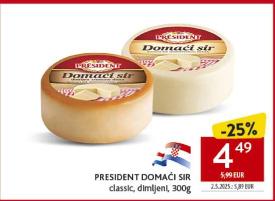 PRESIDENT DOMAĆI SIR