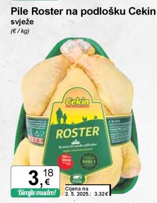 Pile Roster na podlošku Cekin