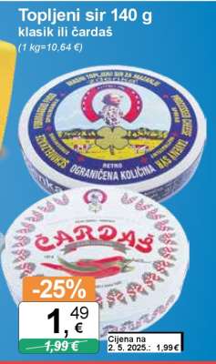 Topljeni sir 140 g