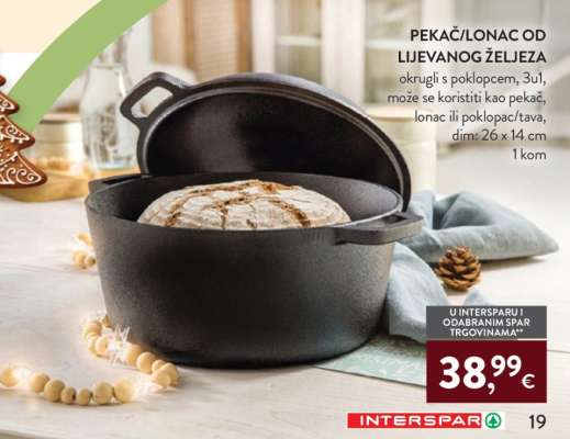 Pekač/lonac od lijevanog željeza