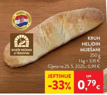 KRUH HELJDIN MIJEŠANI