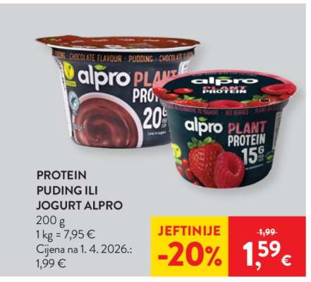 PROTEIN PUDING ILI JOGURT ALPRO