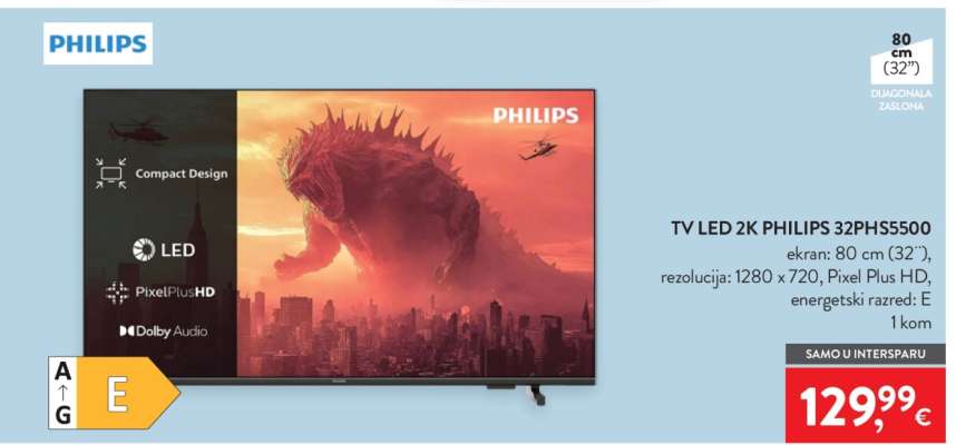 TV LED 2K PHILIPS 32PHS5500