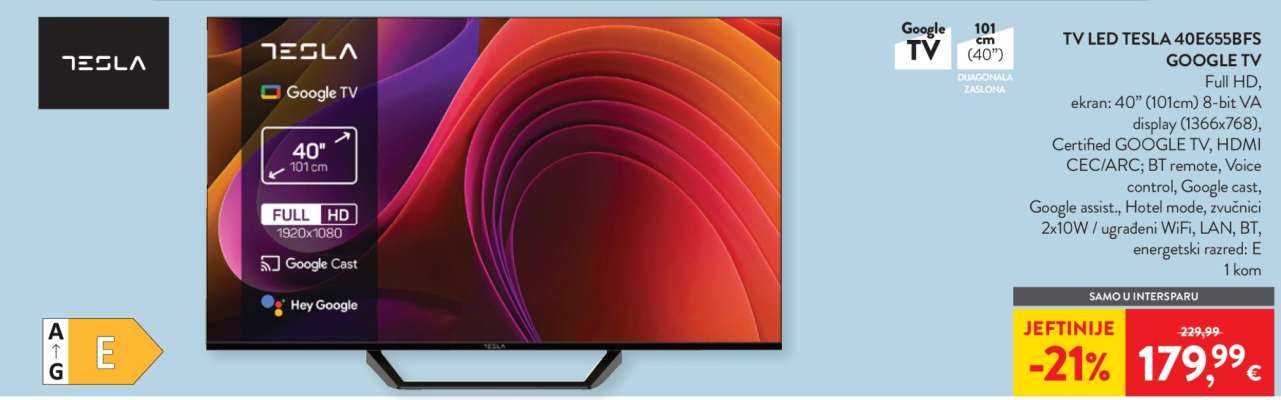 TV LED TESLA 40E635BFS
