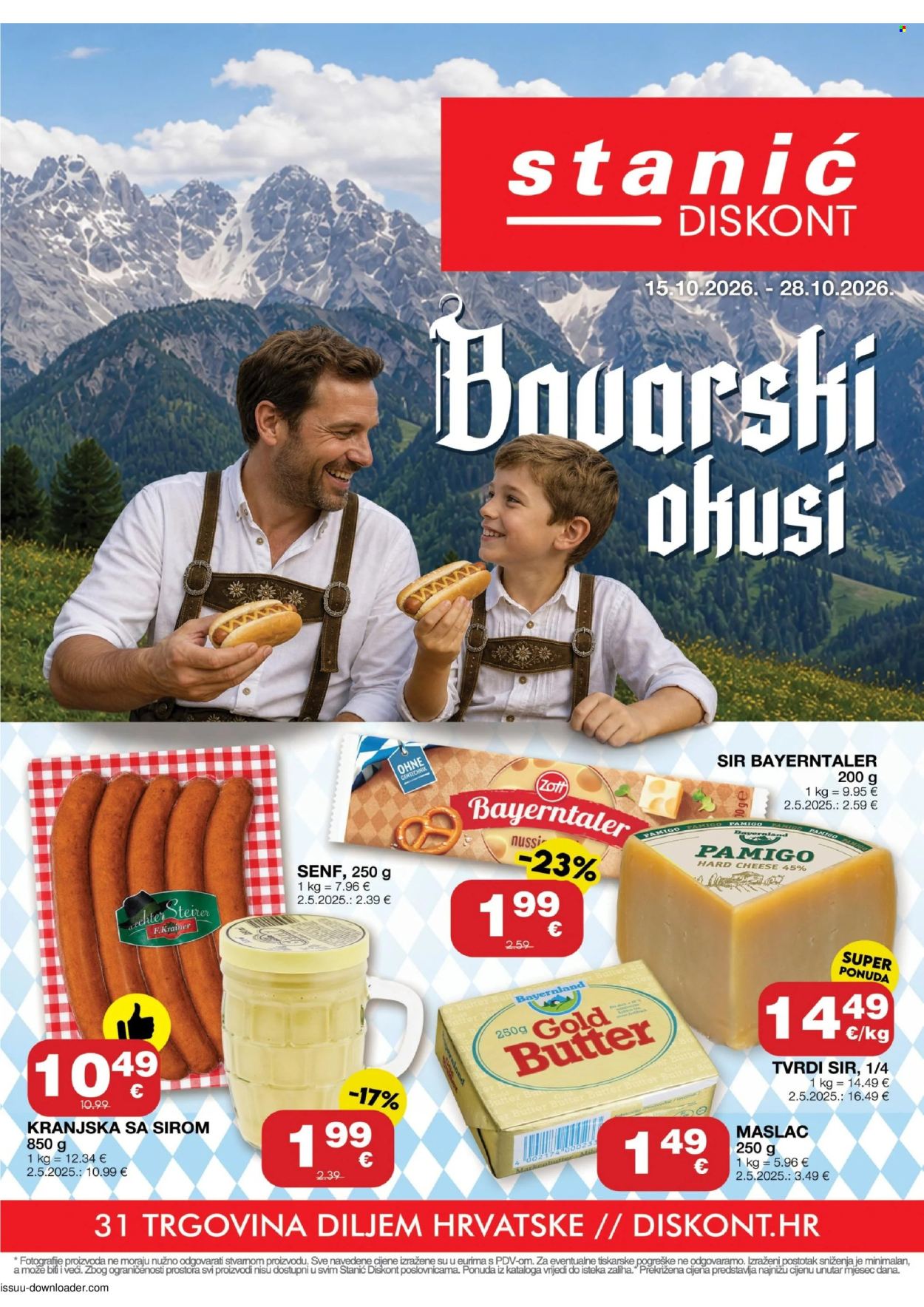 Leták Stanić Diskont - 15.10.2026 - 28.10.2026. Strana 1